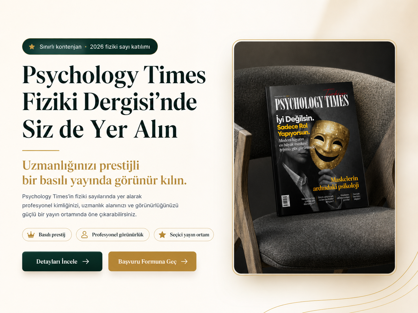 Psychology Times Fiziki Dergi katılım tanıtımı