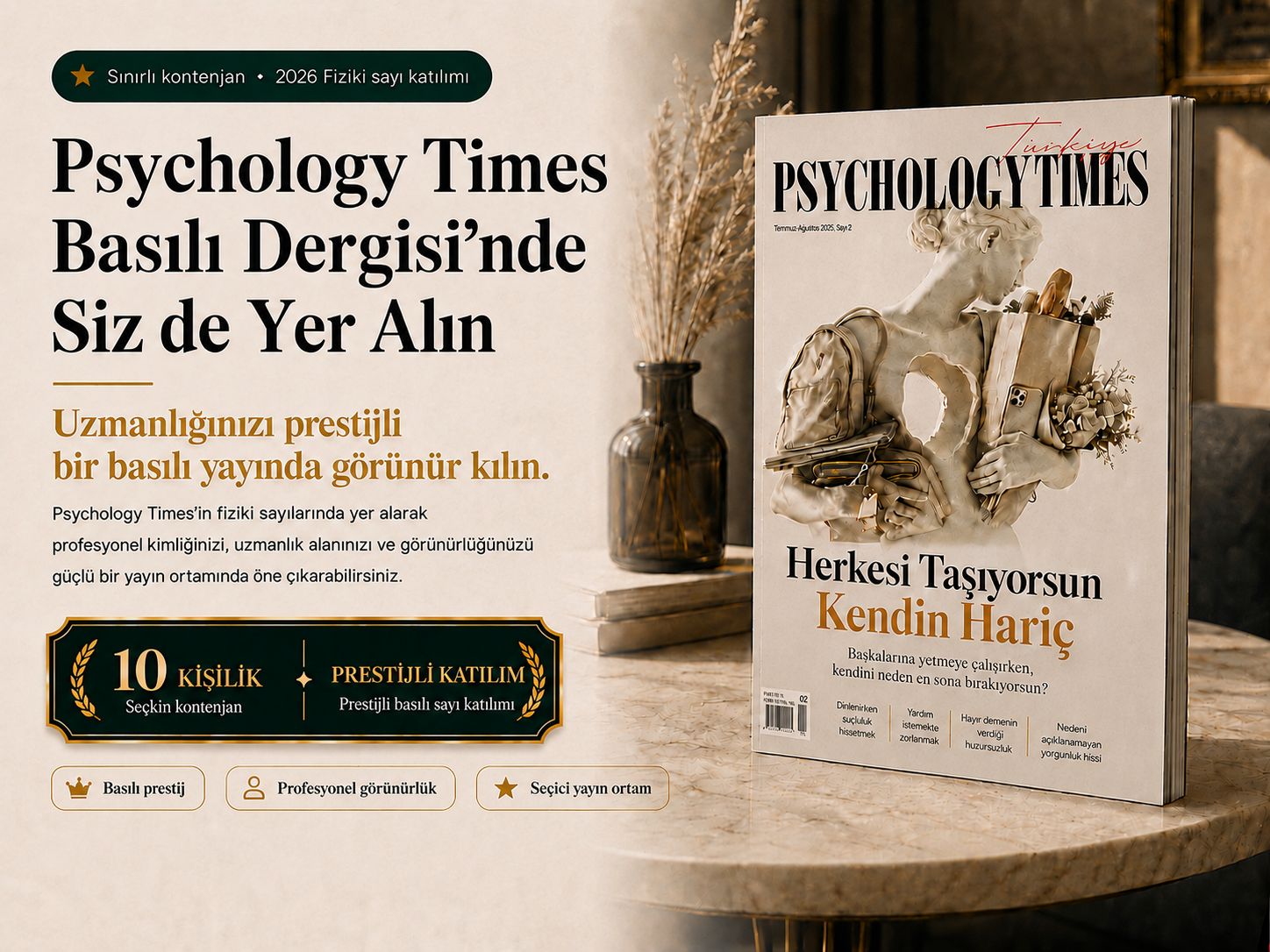 Psychology Times Fiziki Dergi katılım tanıtımı